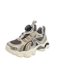 Детские повседневные нескользящие износостойкие дышащие амортизирующие туфли, серый Neon