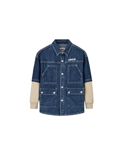 Levi's удобная имитация двухсоставной рубашка пальто lake bottom blue для подростков Levi's®