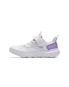 Дышащие легкие амортизирующие низкие детские беговые кроссовки white pink purple Antakids