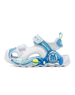 Дышащие противоскользящие сандалии с низким верхом для детей от 3 до 7 лет, синий Bobdog