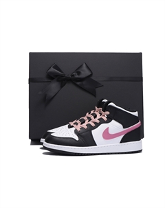 Скользоустойчивые баскетбольные кроссовки Air 1 для подростков ярко-розового цвета Jordan