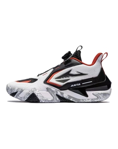 Скользоустойчивые баскетбольные кроссовки мид для детей подростков, черно-белый Antakids