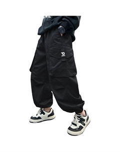 Весенние и осенние карго штаны для подростков, черный Disney