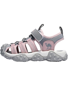 Детские сандалии с противоскользящей подошвой и дышащим верхом, серый/розовый Camel