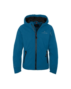 Легкая утепленная куртка-дождевик, водонепроницаемость 12000 мм водяного столба, синяя Bergson