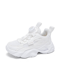 Детские противоскользящие и дышащие низкие кроссовки Kids' для бега, белый Tonybear