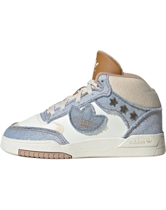 Drop Step XL 2.0 Mid top детские скейтбординг кроссовки White Blue Adidas originals