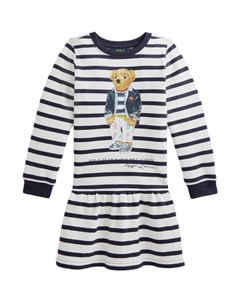 Длинное платье с рукавами black для детей Polo ralph lauren