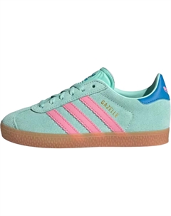 Gazelle Low Top детские скейтбординговые кроссовки Green/Pink Kids' Adidas originals