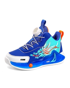 Скользостойкие износостойкие легкие амортизирующие кроссовки Mid Top для детей, белый Fcmm