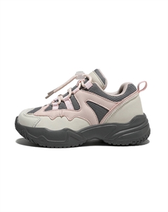 Низкие детские повседневные туфли Kids, серо-розовый Moffett