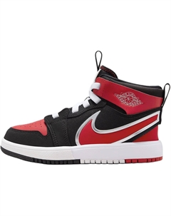 Air 1 антиударная амортизация высокие детские повседневные кроссовки red black kids' Jordan