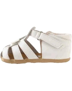Низкие детские туфли белые Infant And Toddler Miki house