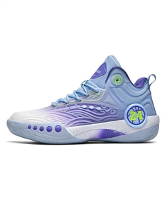 Дышащие баскетбольные кроссовки мид для детей подростков, серо-фиолетовый Amicniegd