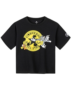 TOM AND JERRY Chuck Taylor All Star футболка SS25 для детей 3-7 лет, черный Converse