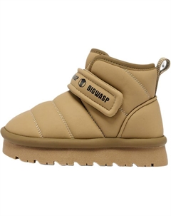 Непромокаемые утепленные легкие детские ботинки Kids' с амортизацией, хаки Big wasp