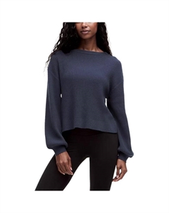 Реверсивный кроссовер свитер женский, синий Lululemon