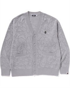 Застегивающийся хлопковый кардиган, серый A bathing ape®