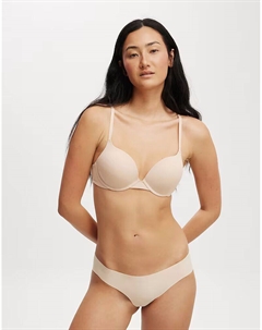 Бюстгальтер-футболка Ultimate Comfort Push Up2 бежевого цвета Cotton:on