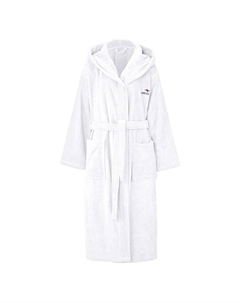 Унисекс-халат Cassidy, для женщин и мужчин, стандартная и увеличенная длина, 1 шт., с карманами, для мужчин и женщин, хлопок, для путешествий, отеля, сауны, размер S-3XL, белый Kangaroos