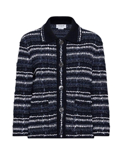 Куртка Bouclé Construction Tweed Jacket, синий Thom browne