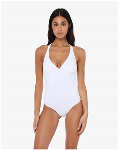 Белый синтетический купальник для женщин Jaked