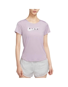 Футболка Swoosh Dri Fit женская светло-фиолетовая Nike