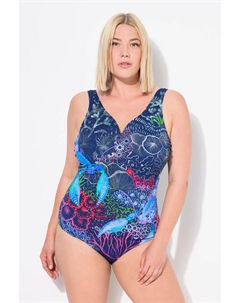 Женский купальник с вырезом лобстер в форме сердечка, мягкие чашечки из переработанного материала Ulla popken