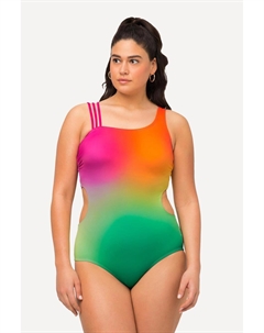 Женский купальник с вырезами, мягкими чашками и тремя бретельками. Ulla popken