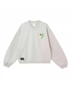 Футуристический свитшот Unisex Gravel Gray, серый Puma