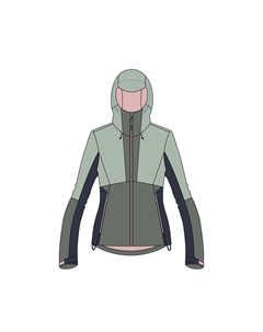 Женская куртка WOMAN JACKET FIX HOOD 34Z6526 Cmp