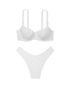 Женский комплект нижнего белья белый Victoria's secret