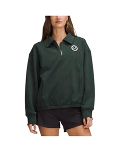 Френч терри свитшот женский, зеленый/черный Lululemon