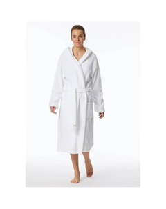 Женский халат Essentials с уютным капюшоном, белый Schiesser