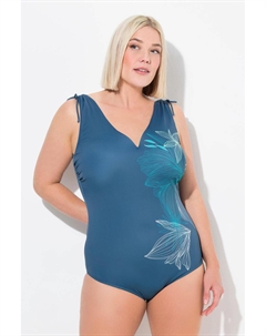 Женский купальник с вырезом в форме сердца и мягкими чашечками из переработанного материала. Ulla popken