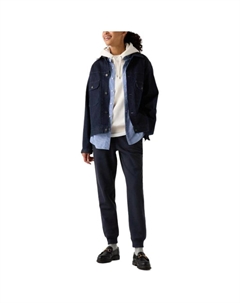 Женские повседневные брюки темно-синего цвета Uniqlo