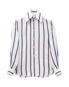 Колледжская полоскатая рубашка, белый Alexander mcqueen