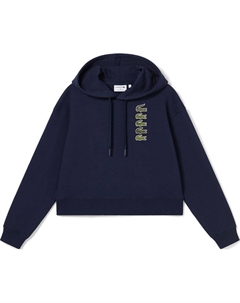 Худи с аппликацией логотипа, синий Lacoste