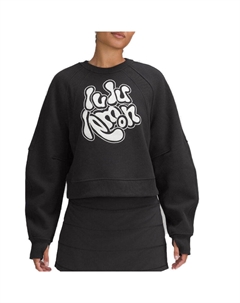 Свитшот Scuba Oversized Pullover женский, черный Lululemon