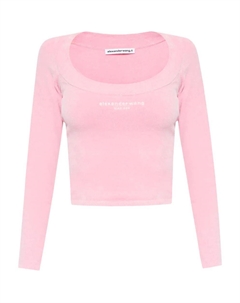 Футболка женская розовая Alexander wang