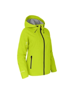 Легкая утепленная куртка-дождевик, водонепроницаемость 12000 мм водяного столба, зеленая Bergson