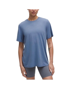 Обычная футболка женская, синий Lululemon