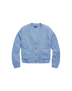 Кардиган с вышитым логотипом, синий Polo ralph lauren