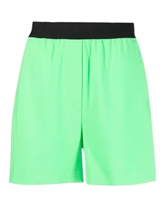 Шорты с логотипом на поясе, зеленый Msgm