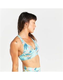 Женский бикини-топ-бюстье - Ana Leoplant бирюзового цвета Olaian