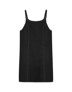 Женское черное платье-комбинация Gap