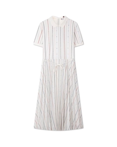 Женское платье с коротким рукавом, белый Tommy hilfiger