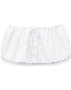 Хлопковая юбка-шорты с кристаллами, белый Alexander wang