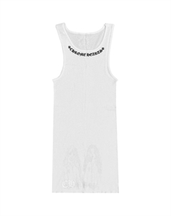 Графический топ, белый Chrome hearts