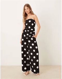 Льняные брюки Marielle, широкие, черного цвета Nobody's child